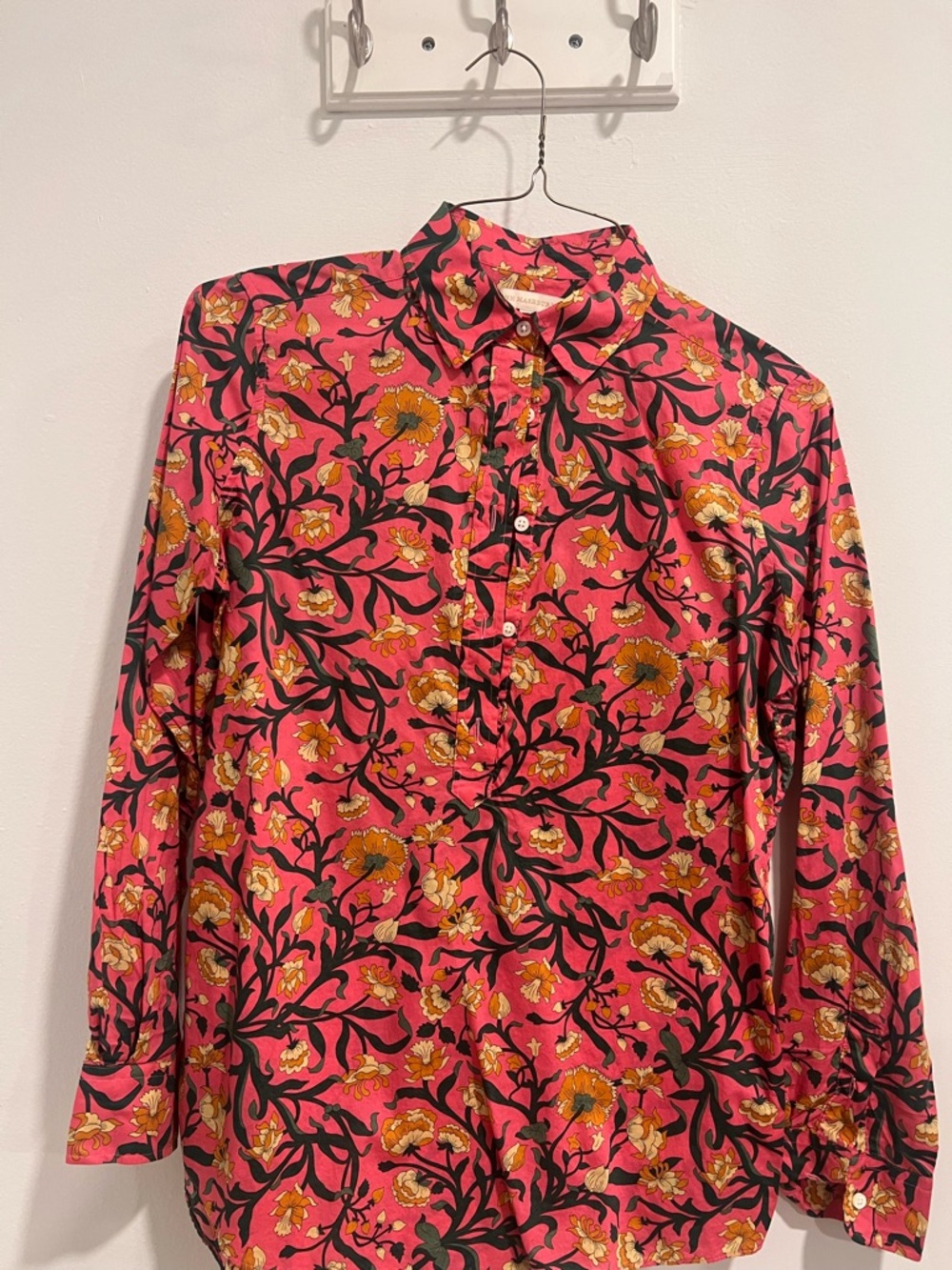 ANN MASHBURN Pink Floral Button-Front Shirt